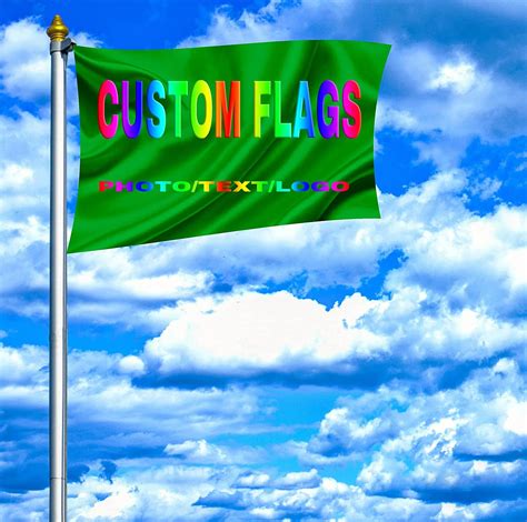 double sided custom flag 3x5 ft add your logo photo picture text personalized flags