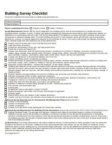 7 Building Survey Templates In Pdf Doc