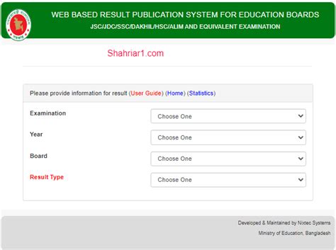 Web Based Result Publication System For Education