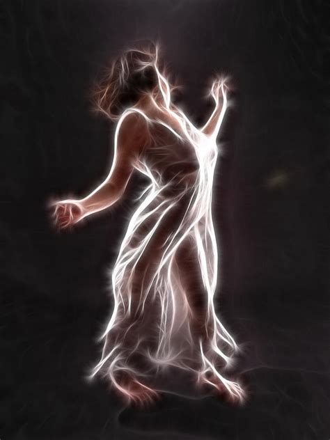 6300 Glowing Fractal Woman Dancing Photograph By Chris Maher Fine Art