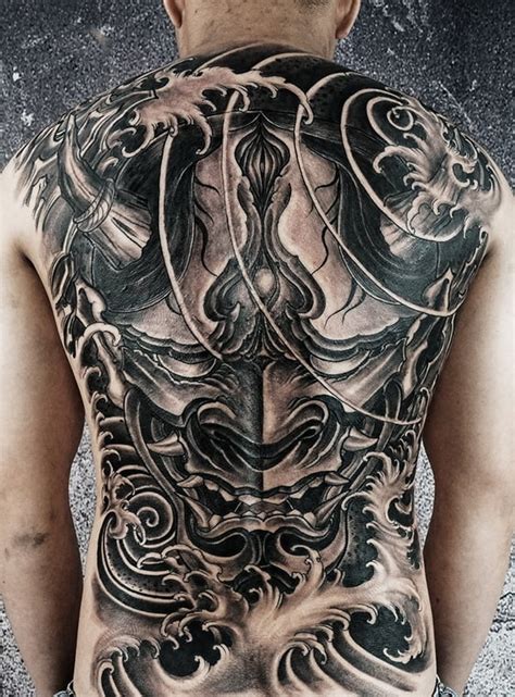 Những mẫu hình xăm đang. Hình Xăm Mặt Quỷ Nửa Lưng Đẹp Nhất ️ Tattoo Full Lưng