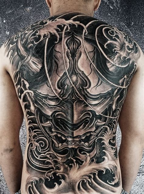 Hình xăm mặt quỷ kín lưng đẹp ️ tattoo mặt quỷ cho nam : Hình Xăm Mặt Quỷ Nửa Lưng Đẹp Nhất ️ Tattoo Full Lưng