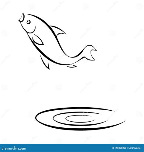 Fish Jumping Out Of Water Clipart