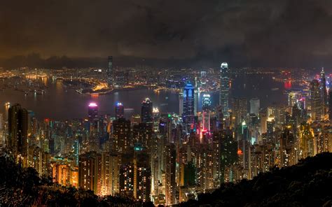 High Rise Buildings City Cityscape Hong Kong China Hd Wallpaper