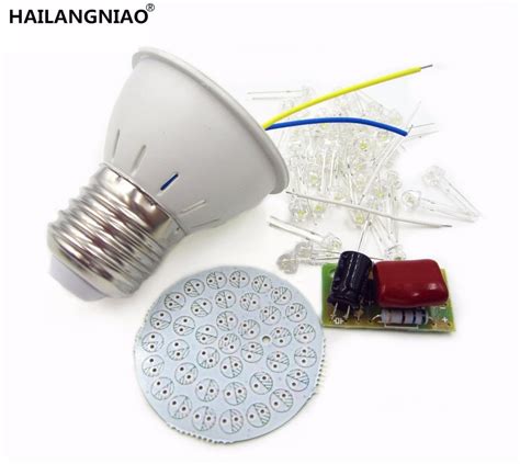 10pcslot Energy Saving 38 Leds Lamps Diy Kits Electronic Suite In
