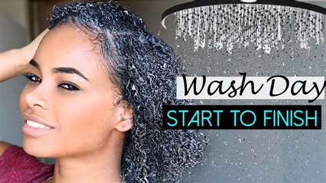 Natural Hair Wash Day Routine Start To Finish Video Natural Hair Routine Washing Hair