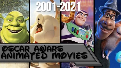 All Oscar Winners Animated Movies 2001 2021 Youtube