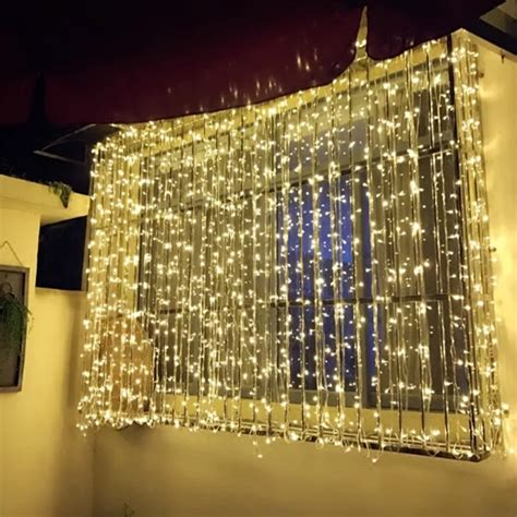 300leds Fairy String Icicle Led Curtain Light 300 Bulbs Outdoor Home