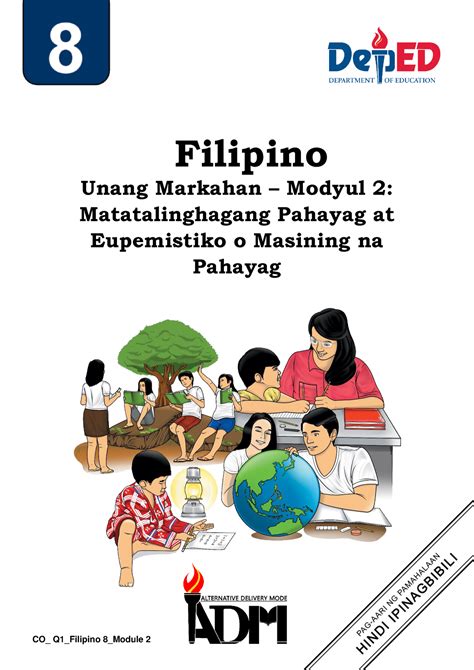 Fil Filipino Filipino Unang Markahan Modyul 2 Matatalinghagang