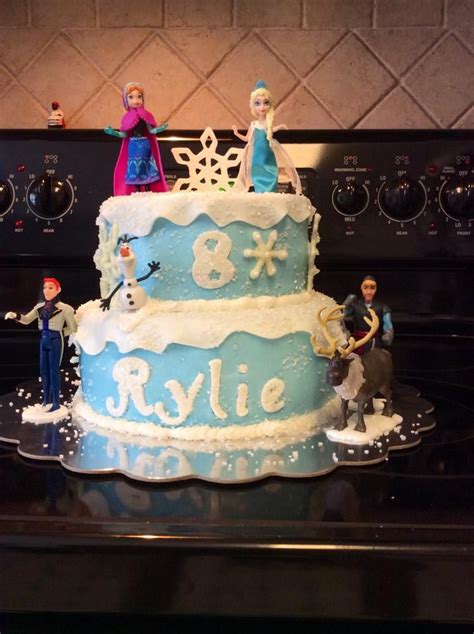 Frozen Themed 2 Tiered Cake Cakes By Melissa Cake Creative Cakes