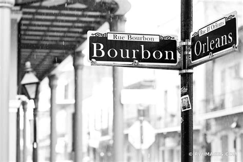 Framed Photo Print Of Bourbon Street Rainy Day French Quarter New