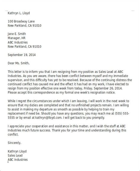 Check spelling or type a new query. Resignation Letter Due To Hostile Work Environment - Sample Resignation Letter