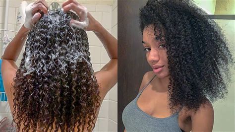 Curly Hair Wash Day Routine Detailed Wash N Go Updated Curly Hair
