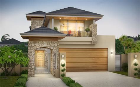 These homes have grown in popularity as building materials and land prices increase. Lathlain 2 Storey Narrow Design with Limestone feature ...