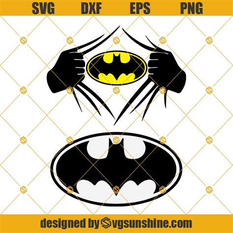 Batman Logo Svg Bundle Batman Svg Png Dxf Eps For Cut Files Cricut