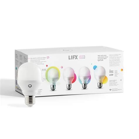 Lifx Mini Colour 800 Lumens A60 E27 Smart Light Bulb 4 Pack Energy