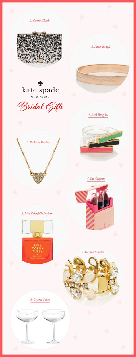 Kate spade sells handbags, clothing, shoes, jewelry, accessories, personalized items, home goods, gifts, and more. Gift Guide for the Bride | Kate Spade gift ideas | 100 ...