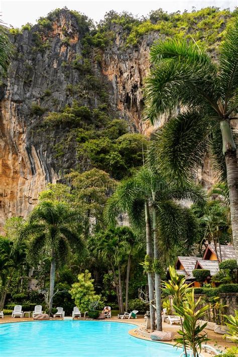 Amazing Nature On Railay Beach Krabi Thailand Editorial Photography