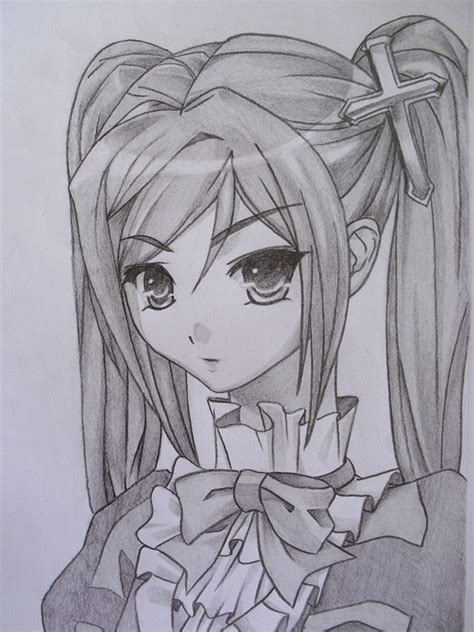 Pencil Drawing Of Cute Anime Girls Pin On Amine Friends You Only