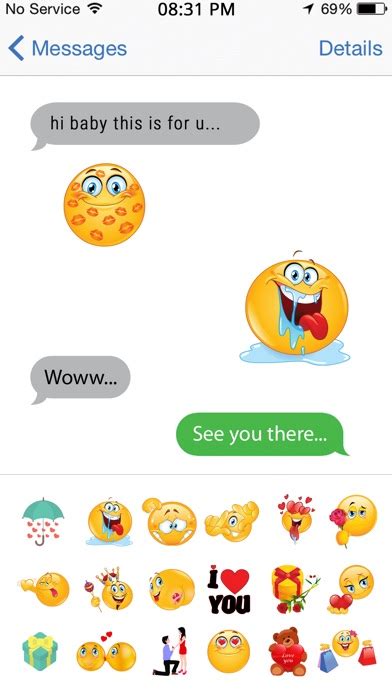 Flirty Emoji Icons And Sexy Emoticons Iphone App