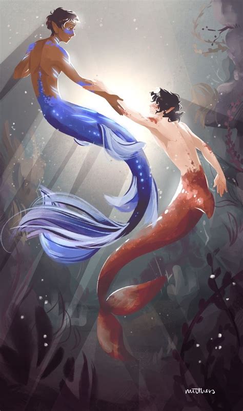 Leave While You Can Anime Mermaid Mermaid Boy Mermaid Drawings