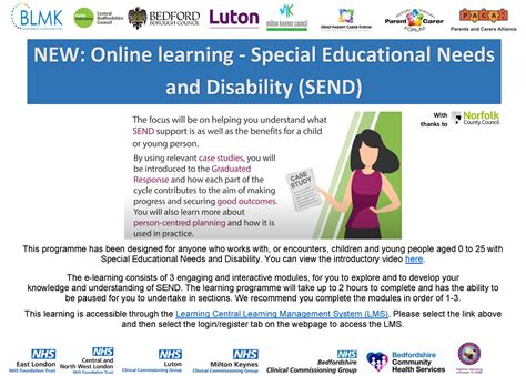 New Online Learning Special Educational Needs And Disability Send