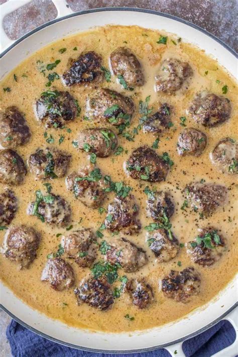 The Best Homemade Juicy And Tender Swedish Meatballs In A Flavorful