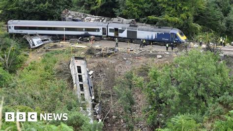 Stonehaven Train Derailment Crash Investigators Confirm Train Struck