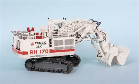 Oandk Rh170 Backhoe Excavator White Terex Made By Kps Models United