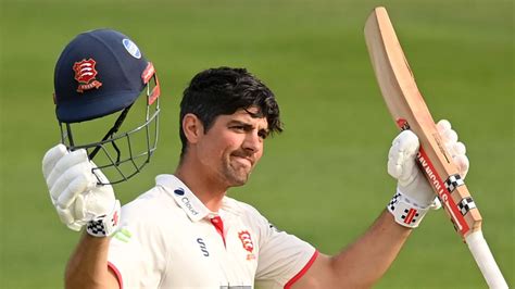 county championship sir alastair cook makes century in both innings for first time as essex