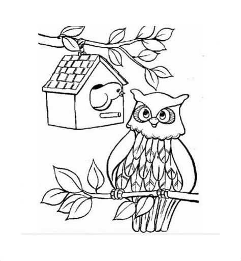 Owls coloring pages for kids. 18+ Owl Coloring Pages - JPG, AI Illustrator Download