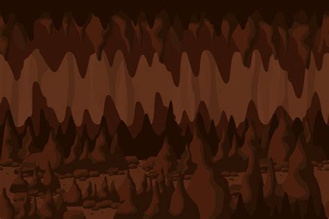 Mystery Brown Cave Tunnel Landscape 1234024 Vector Art At Vecteezy