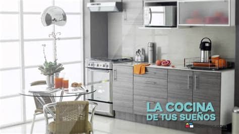 Conjunto de muebles de comedor sencillos para cocinas baratas. Sodimac Cocinas - YouTube