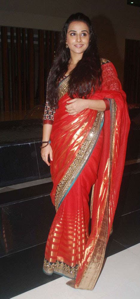 Vidya Balan Beautiful Stills In Red Saree Bollywood Stars