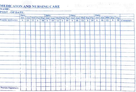 Blood Pressure Observation Chart Labb By Ag