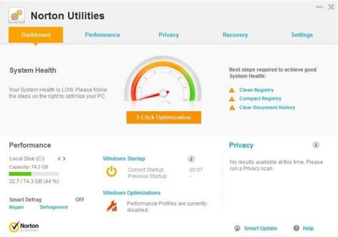 Steps To Use Norton Pc Tune Up To Enhance Pc Performance Internet