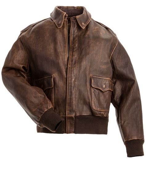 Mustang A 2 Leather Jacket Brown Leather Bomber Jacket Leather