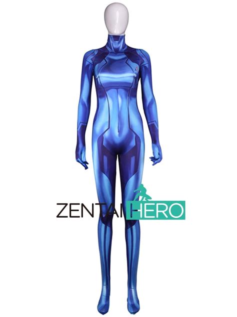 3d Printed Hot Sale Samus Aran Zero Costumes Zentai Catsuits Girl