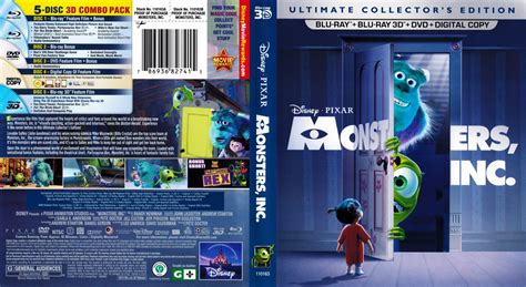 Monsters Inc 3d Movie Blu Ray Scanned Covers Monsters Inc 3d