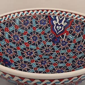 Handmade Handpainted Turkish Ottoman Fine Art Ceramic Bowl Etsy