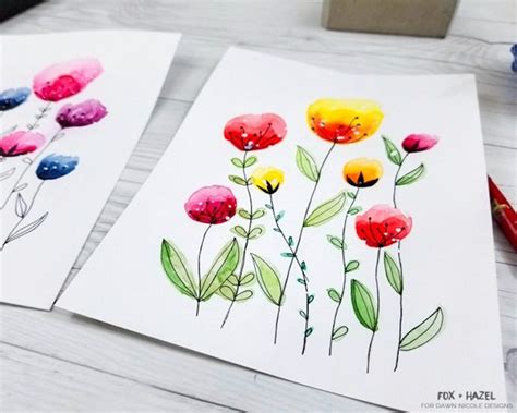 12 Easy Watercolour Painting Tutorials For Beginners