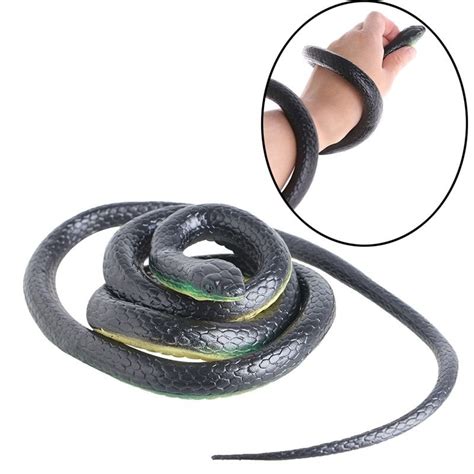 130cm Tricky Toy Realistic Fake Snakes Rubber Garden Props Joke Prank