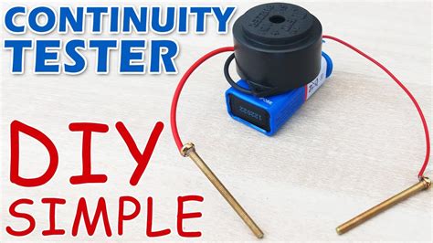 Diy Continuity Tester Simplest Project Tutorial Youtube