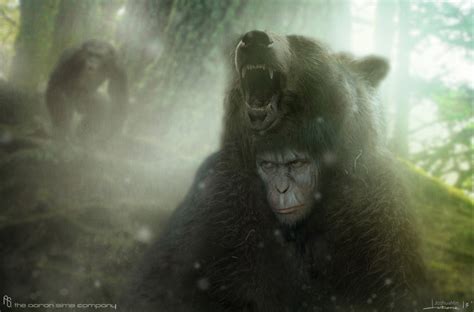 Caesar Wearing Bearskin In New Dawn Of The Planet Of The Apes Concept Art