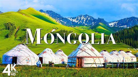 Flying Over Mongolia 4k Video Uhd Calming Music With Scenic