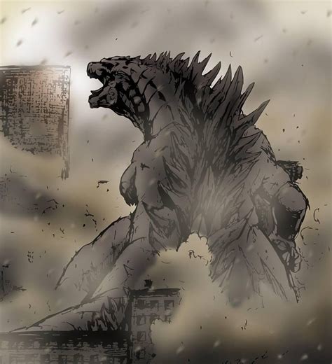 Godzilla 2014 Fan Art Godzilla 2014 Godzilla Vs Godzilla Comics King