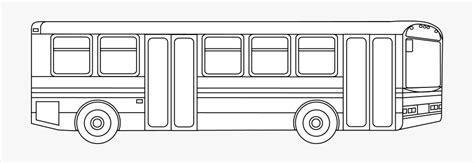 Do not forget to discover other drawings from transportation coloring pages category. Public Transportation Bus Outline - City Bus Printable Coloring Pages , Transparent Cartoon ...
