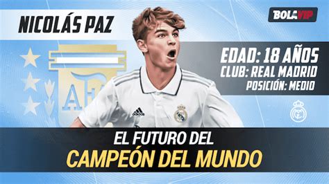 El Futuro Del Campeón Del Mundo Nico Paz La Joya Del Real Madrid Que