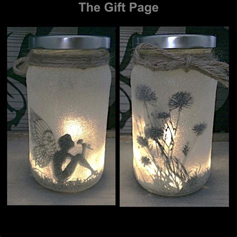 Fairy Light Up Jar Fairy In A Jar Glitter Mood Light Etsy España