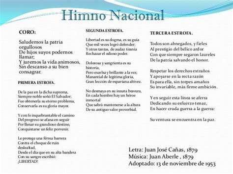 Letra Del Himno Nacional Mayhm001